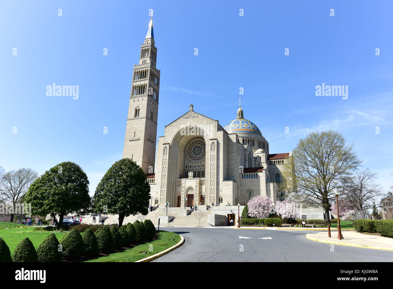 Washington DC - 12. April 2015: Basilika der nationalen Heiligtum der katholischen Kirche, Washington DC, USA. Stockfoto