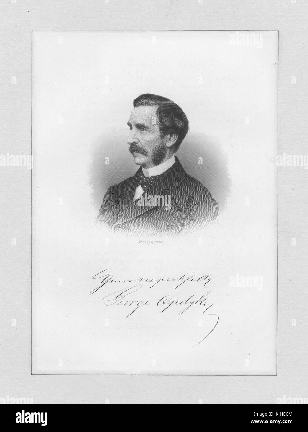Er war der 76. Bürgermeister von New York City, er diente während des Amerikanischen Bürgerkrieges als Bürgermeister, er beteiligte sich an der Rekrutierung und Ausrüstung von Soldaten während des Krieges, New York, 1870. Aus der New York Public Library. Stockfoto