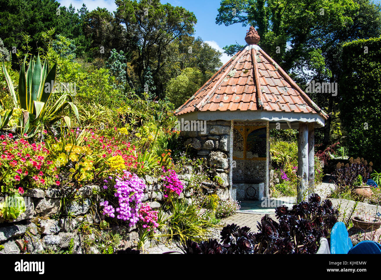 Tresco Abbey Garten, tresco Stockfoto