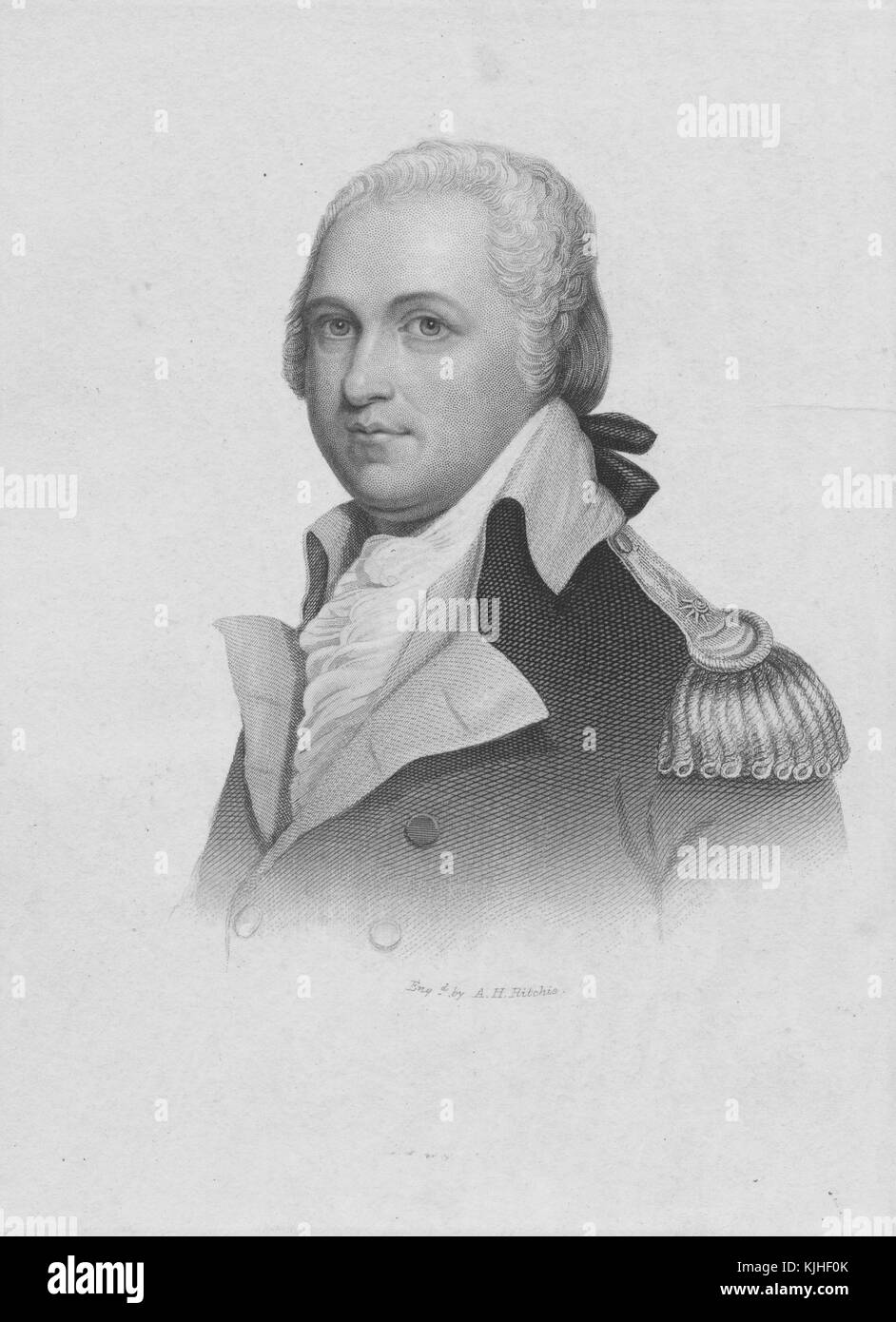 Er war ein amerikanischer Politiker und Militäroffizier, während des Amerikanischen Unabhängigkeitskriegs stieg er in den Rang eines Oberstleutnants auf, während er eine Mischung aus Kavallerie und Infanterie befehligte, erhielt den Spitznamen Light-Horse Harry für seine Reitkünste. nach dem Krieg war er 9. Gouverneur von Virginia und 1829 Mitglied des Repräsentantenhauses der Vereinigten Staaten von Virginia, Ohio. Aus der New York Public Library. Stockfoto