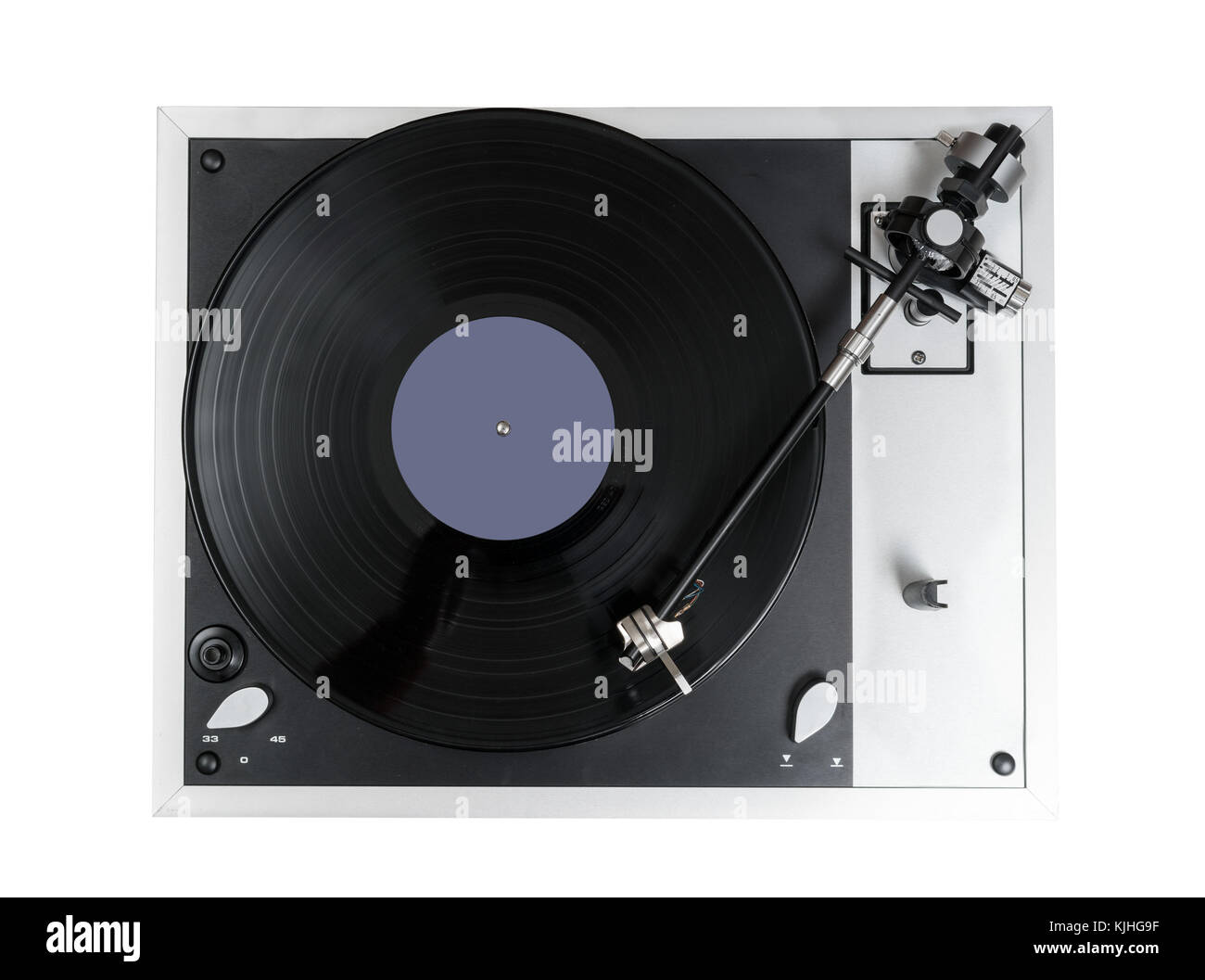 Hochwertige vinyl record Deck und Tonarm Stockfoto