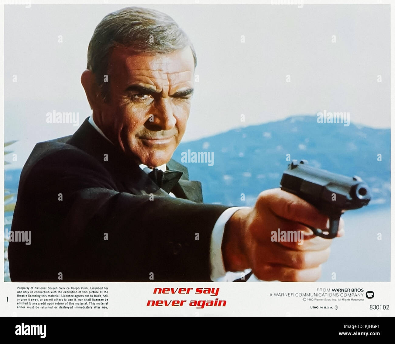 Sag Niemals Nie (1983) von Irvin Kershner Regie und Hauptdarsteller Sean Connery, als James Bond