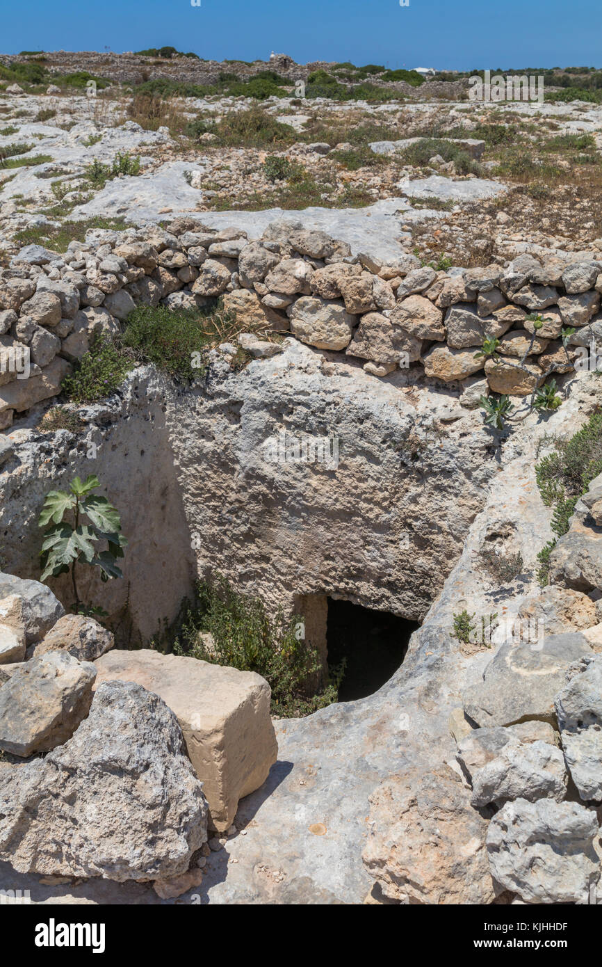 Wagenspuren Clapham Junction malta Stockfoto