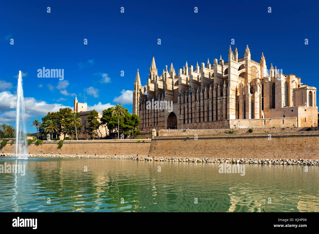 Die Kathedrale von Palma, Mallorca, Balearen, Spanien Stockfoto