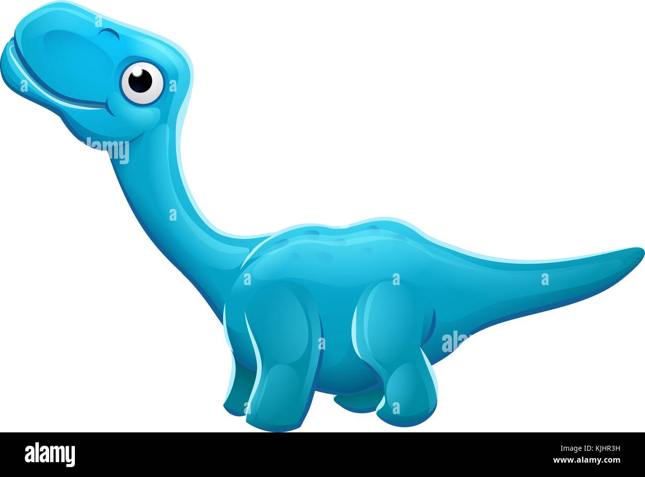 Niedliche Apatosaurus Cartoon Dinosaurier Stock Vektor