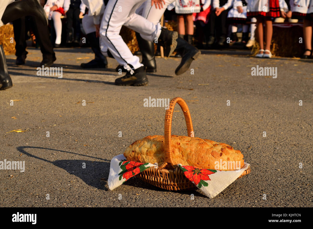 Traditionelle neue Brot auf Harvest Festival Stockfoto