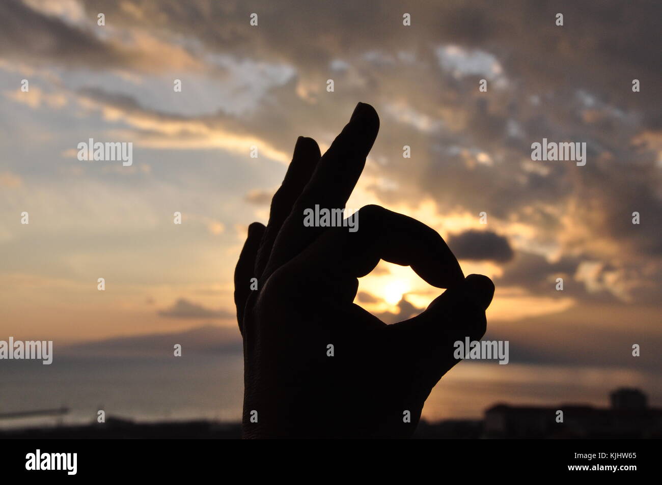 An den Geruch von einem Herbst Tag meine Hand sagen wundervoll Stockfoto
