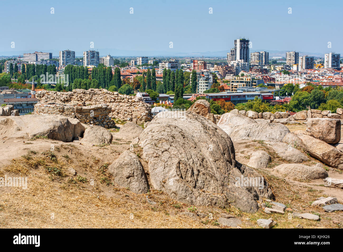 Stadtbild, Plovdiv, Bulgarien Stockfoto