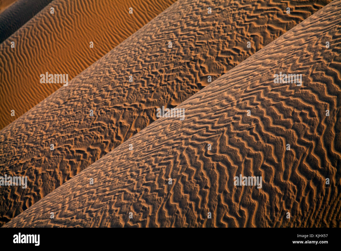 In der Nähe von Sanddünen in der Wüste, Saudi-Arabien Stockfoto