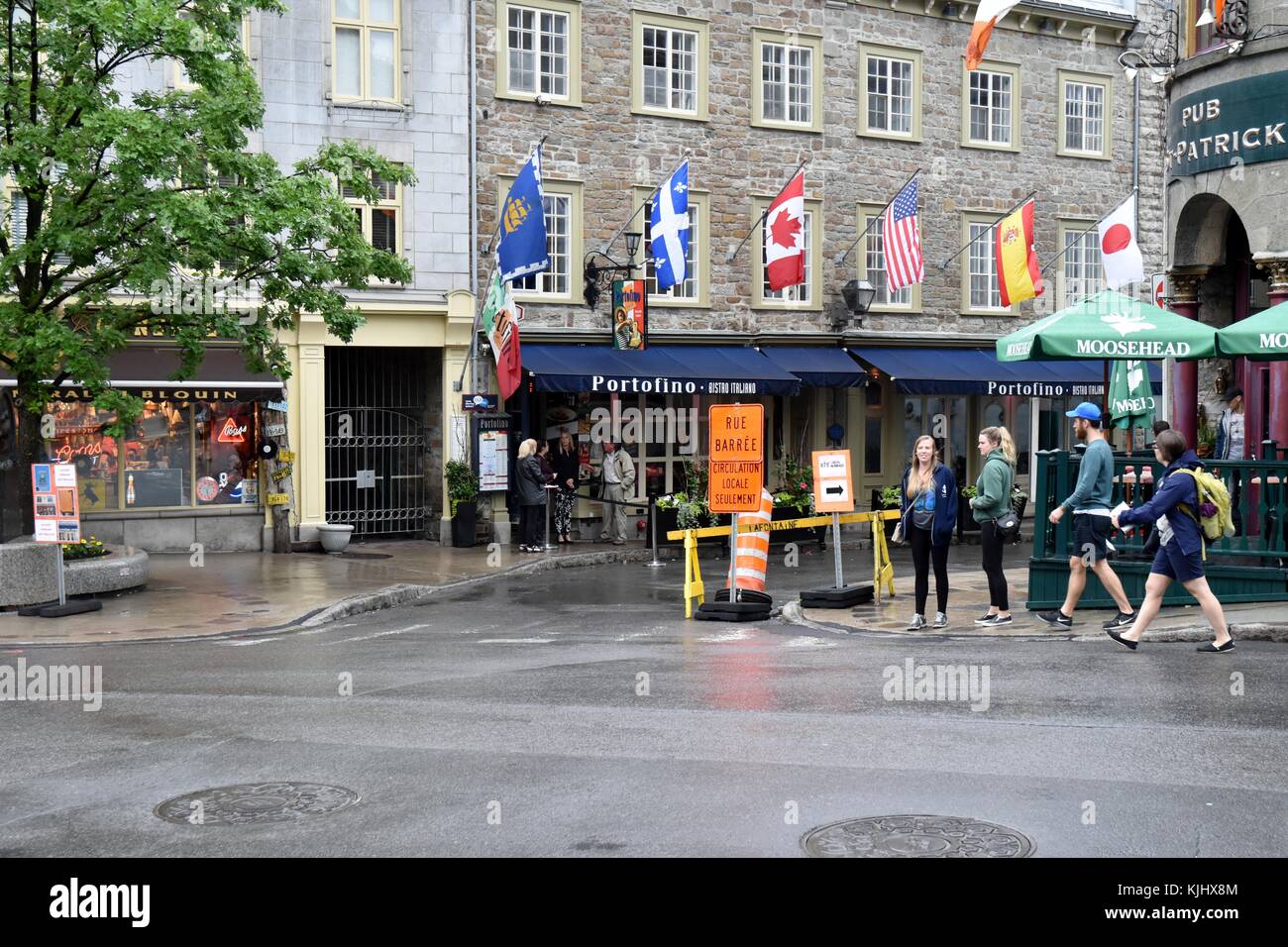 Das italienische Restaurant Portofino in Quebec City, Quebec, Kanada Stockfoto