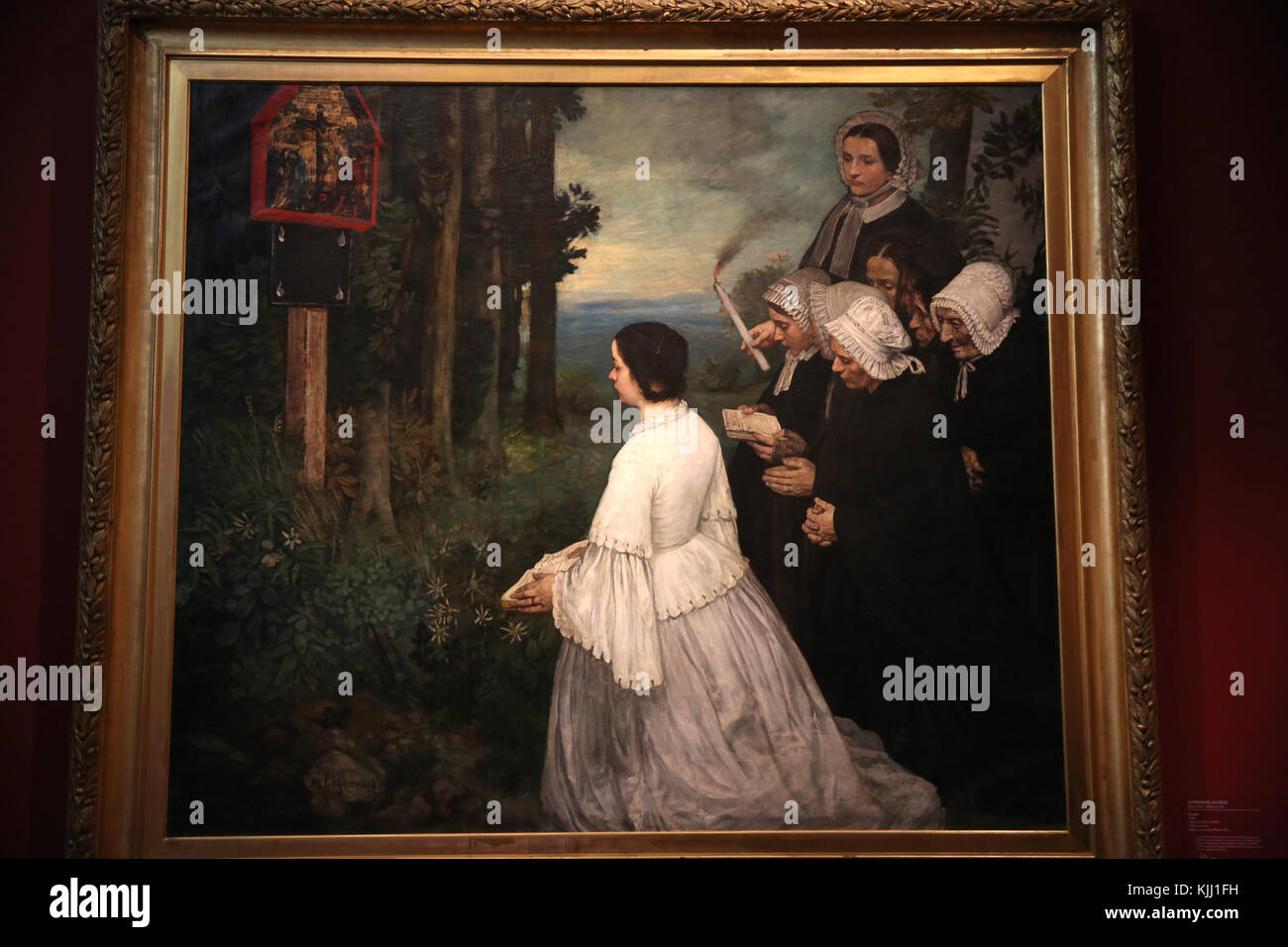 MusŽe de la Vie Romantique, Paris. Alphonse Legros, Ex-voto, 1860. Frankreich. Stockfoto