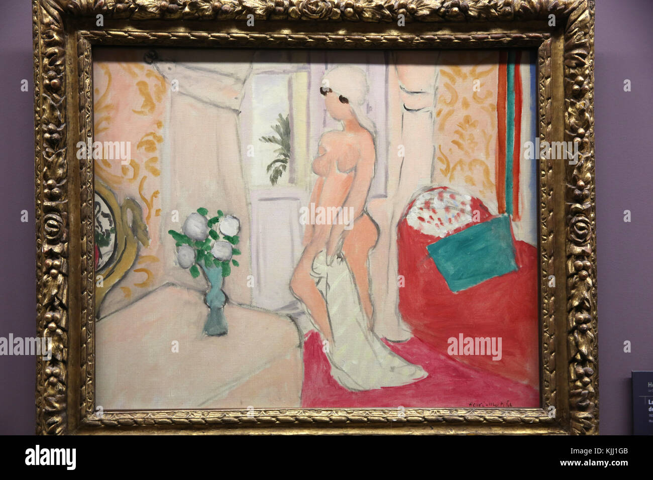 MusŽe de l'Orangerie, Paris. Henri Matisse, La Jeune fille et le Vase ou Le nu Rose, 1921. Huile sur toile. Frankreich. Stockfoto