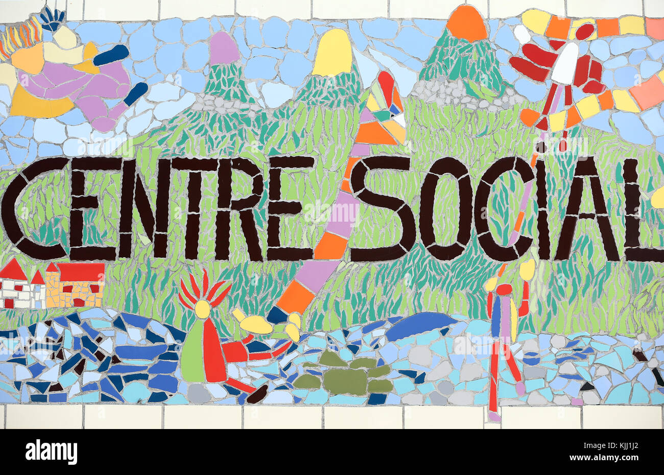 Zentrum Soziale (Gemeindezentrum). Frankreich. Stockfoto