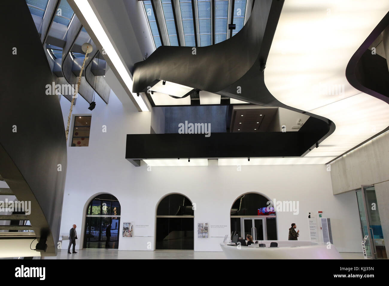 MAXXI, National Museum der Kunst des 21. Jahrhunderts, Rom. Italien. Stockfoto