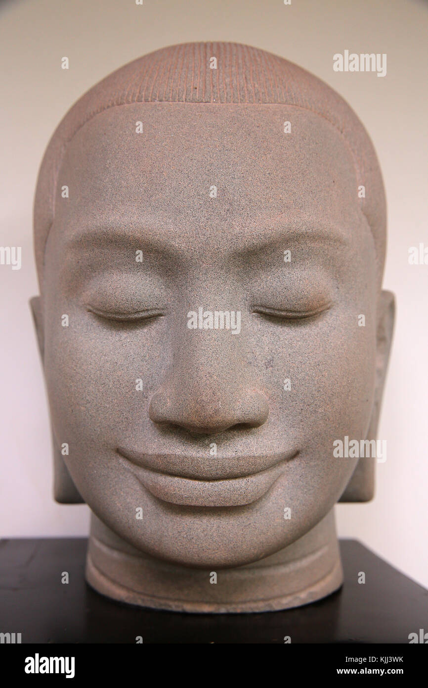 Buddha Kopf. Kambodscha. Stockfoto