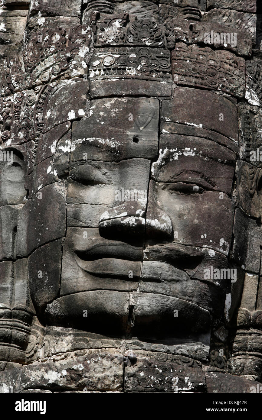 Angkor Tempel komplex. Bayon. Kambodscha. Stockfoto