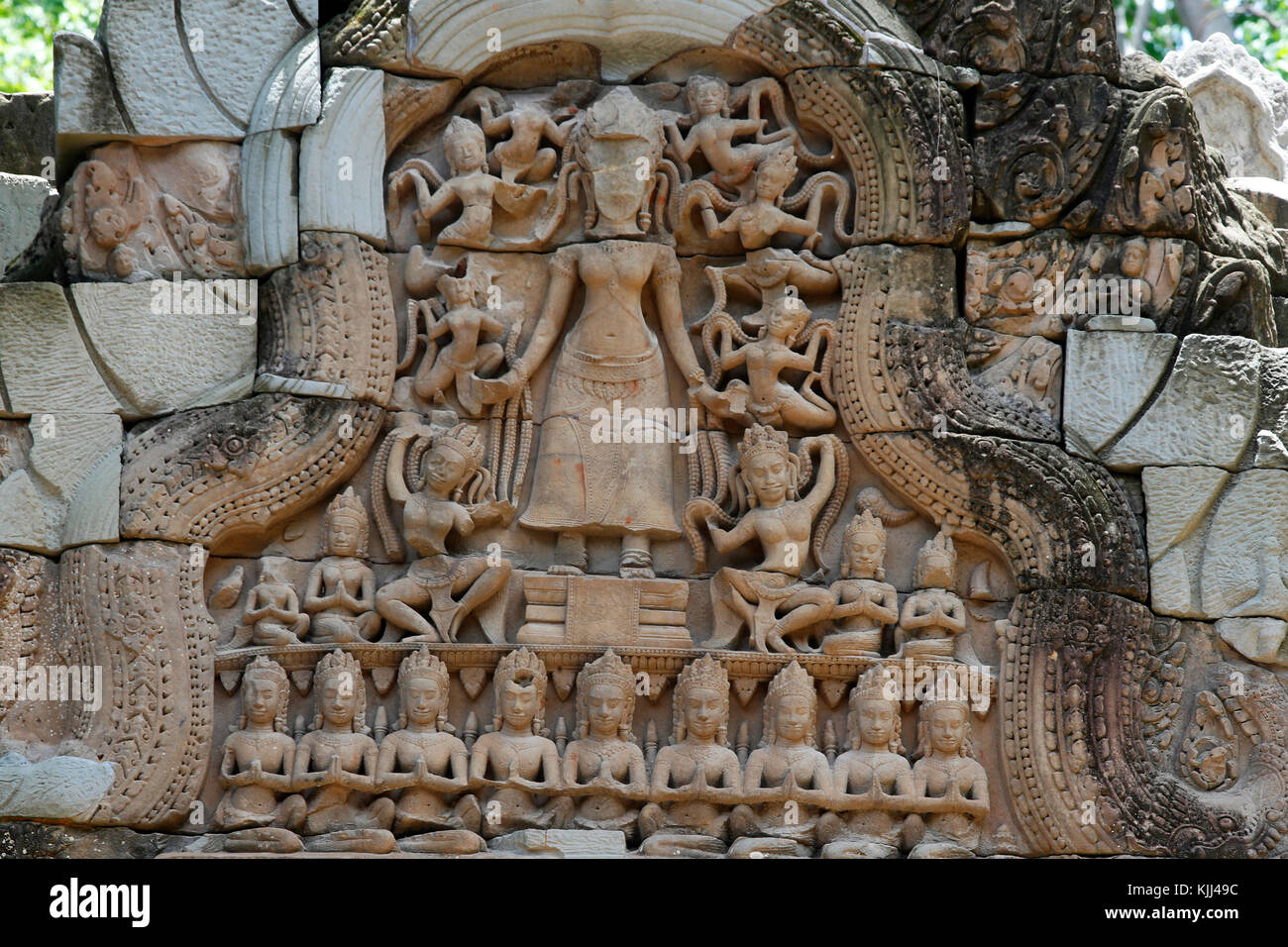 Angkor Tempel komplex. Ta Prohm Tempel. Kambodscha. Stockfoto