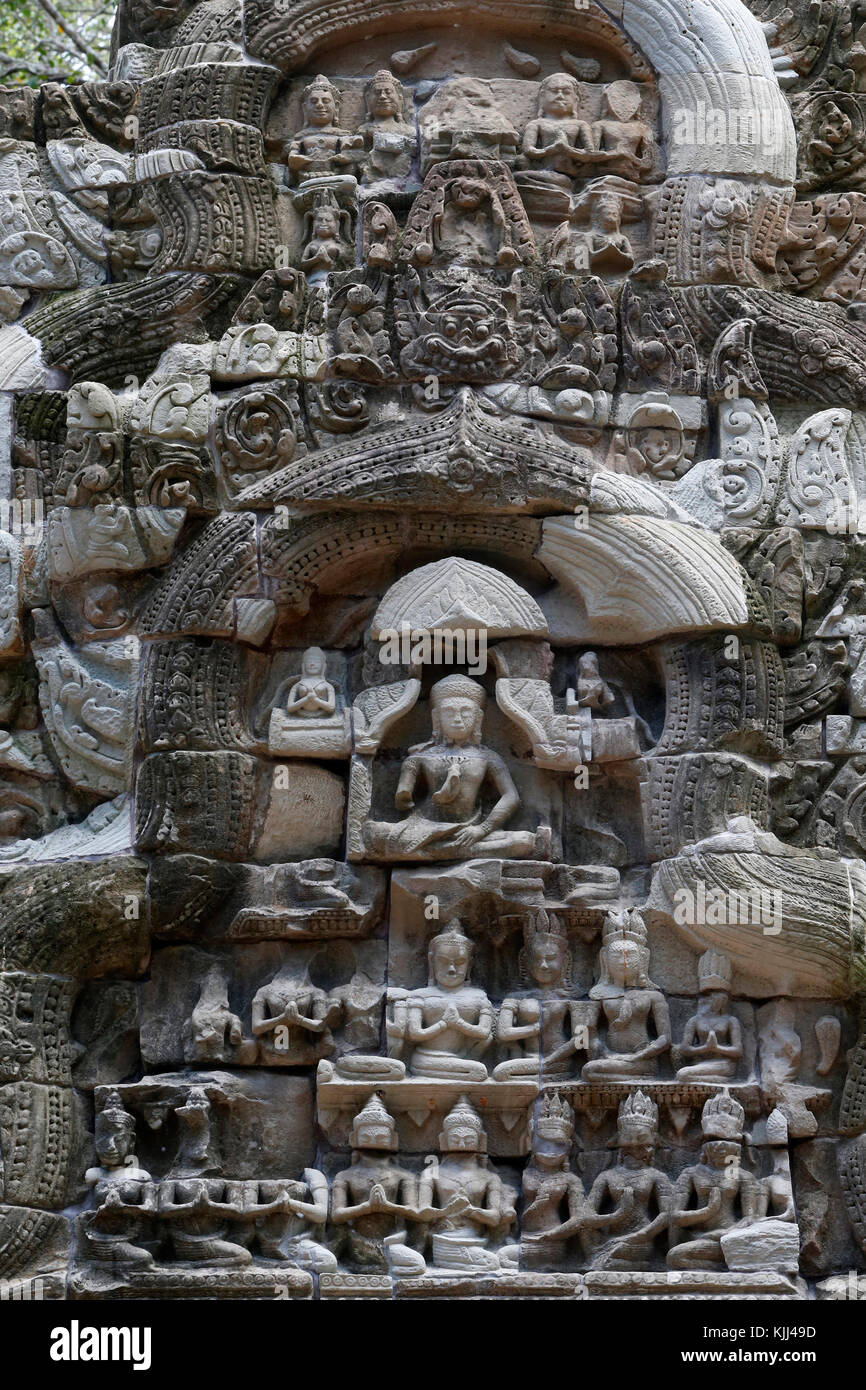 Angkor Tempel komplex. Ta Prohm Tempel. Kambodscha. Stockfoto