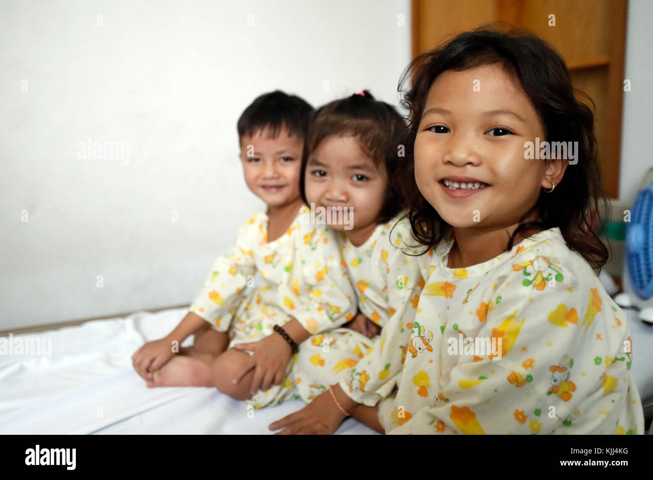 Tam Duc Heart Hospital. Kinder, die an einer Herzerkrankung. Ho Chi Minh City. Vietnam. Stockfoto