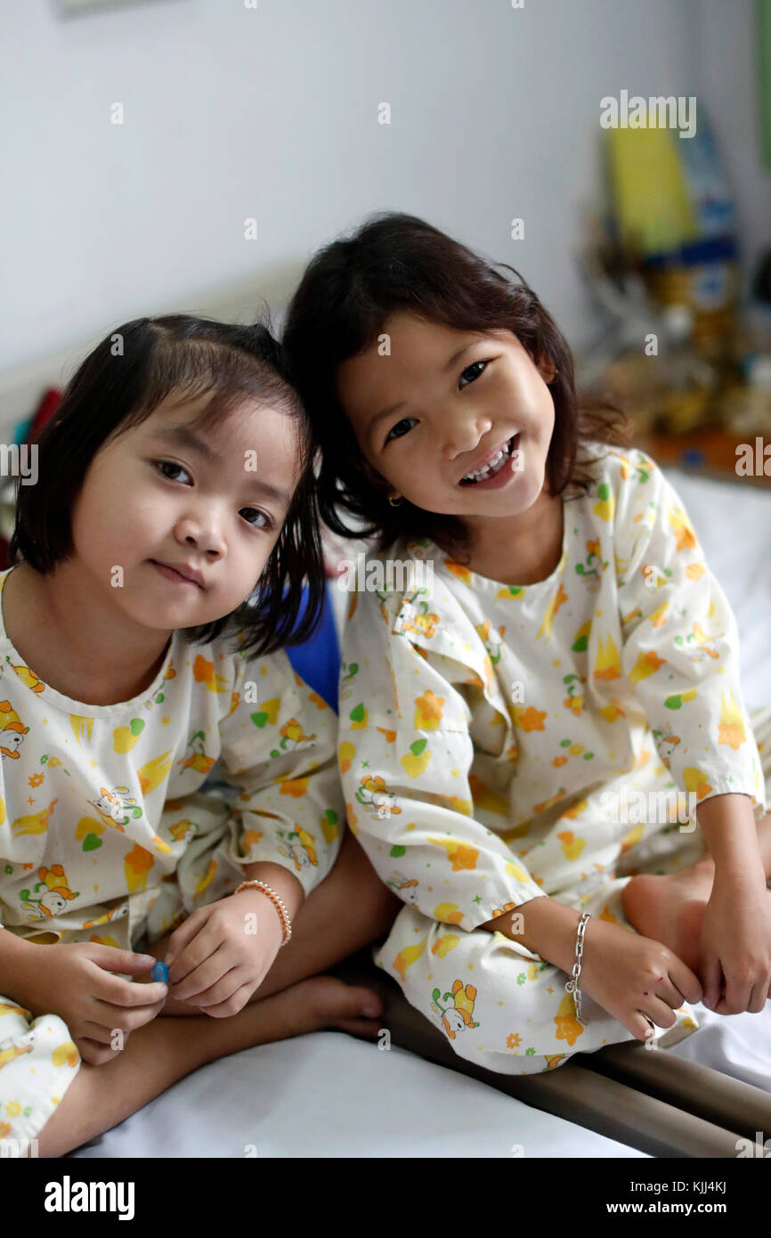 Tam Duc Heart Hospital. Kinder, die an einer Herzerkrankung. Ho Chi Minh City. Vietnam. Stockfoto