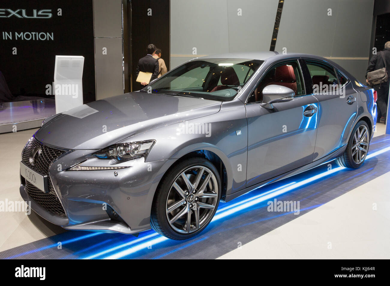 Genf, Schweiz - 1. MÄRZ 2016: Lexus IS 200 t Luxus sports sedan Auto auf dem 86. Internationalen Automobilsalon in Genf präsentiert. Stockfoto