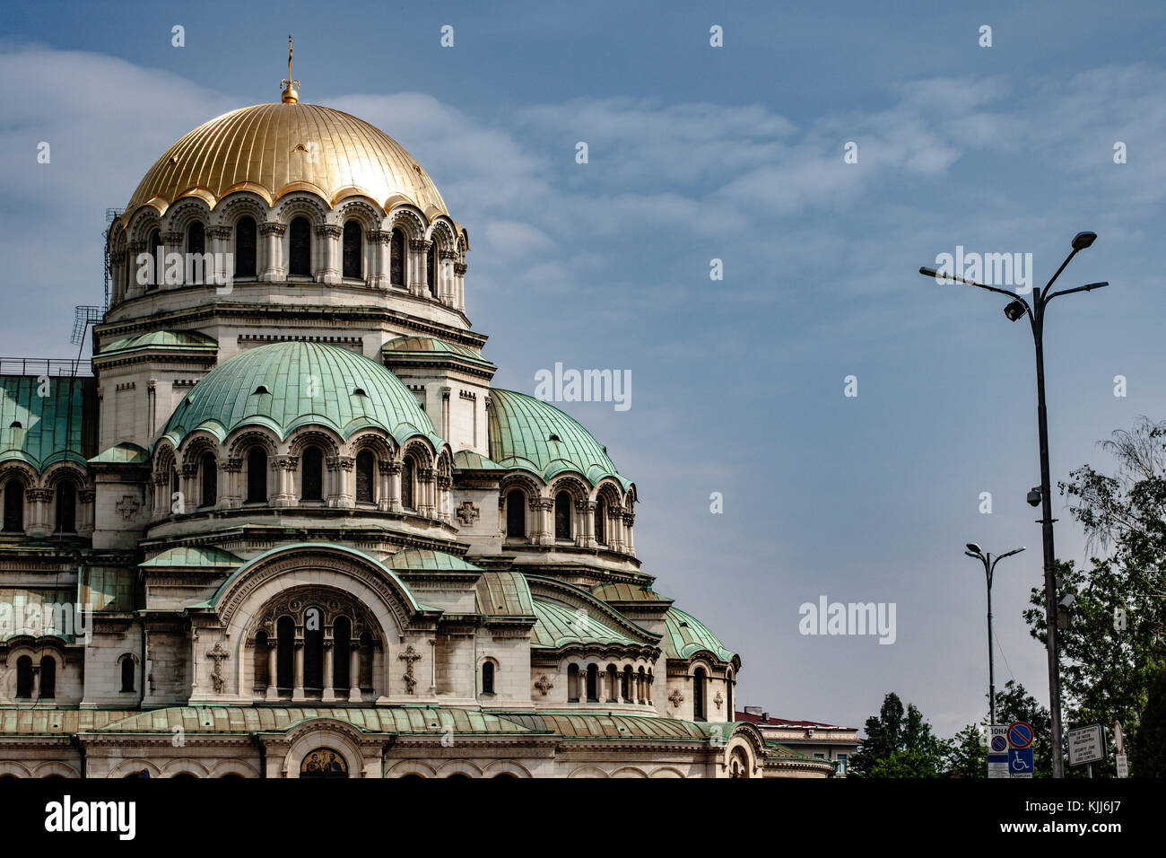 Rückseite der St. Alexander Newski Kathedrale Stockfoto