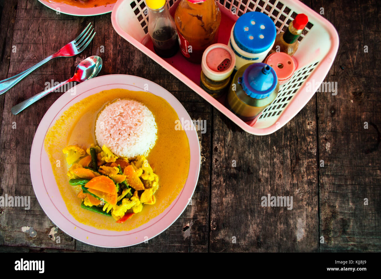 Im indonesischen Stil vegetarisches Curry (Kare) Stockfoto