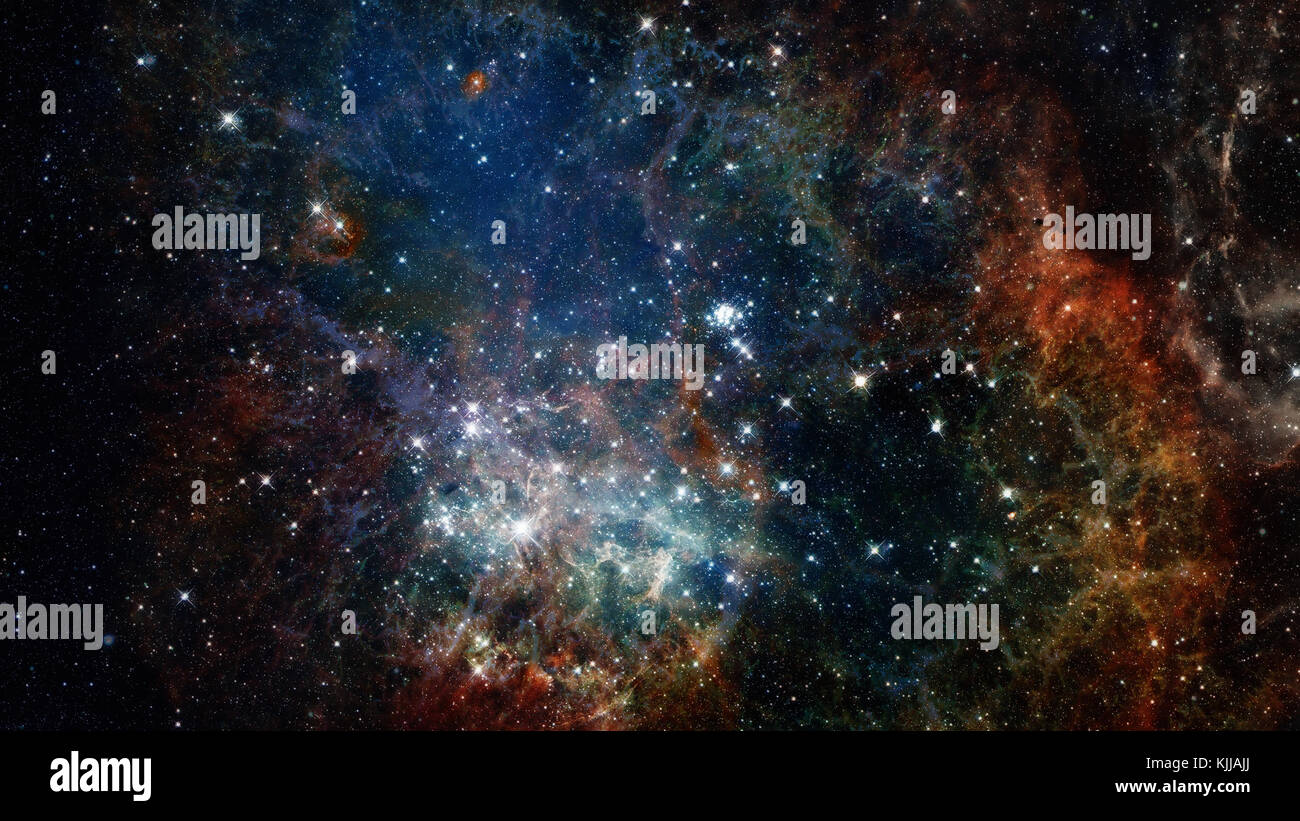 Reflektionsnebel der Sternentstehung. Elemente dieses Bild von der NASA eingerichtet. Stockfoto