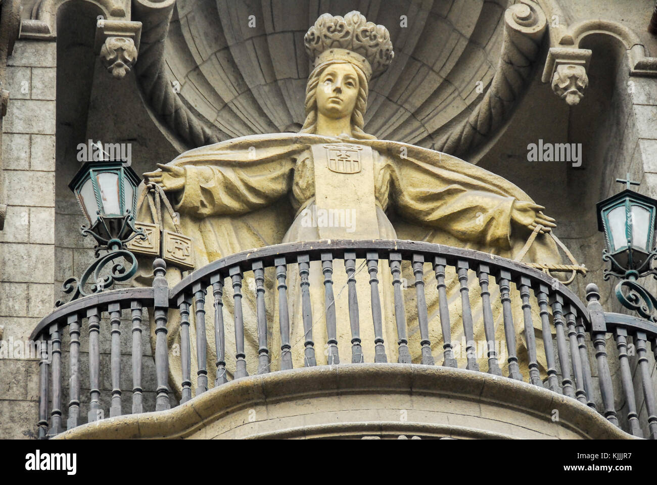 Die Basilica menor y Convento de Nuestra Señora de la Merced (Basilika und Kloster Unserer Lieben Frau von der Barmherzigkeit) ist eine religiöse Gebäude in Lima, Peru. Stockfoto