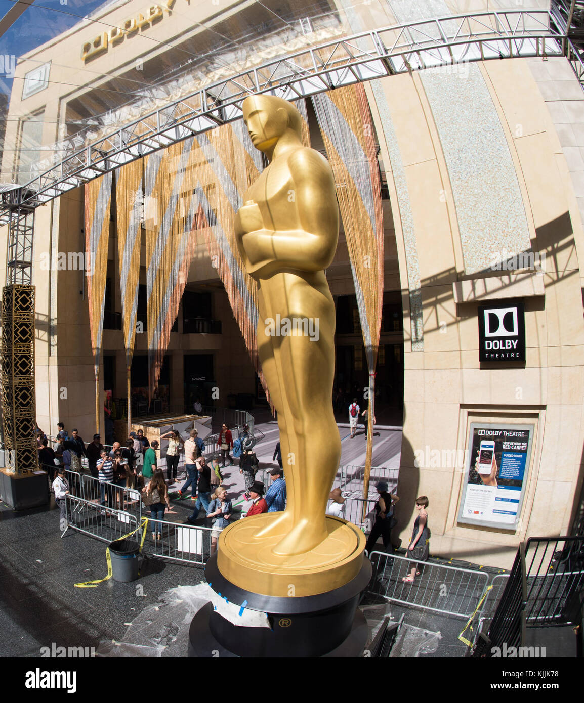 Hollywood, CA - 25. Februar: Oscar die Vorbereitungen für die 88. jährlichen Academy Awards in Hollywood & Highland Center am 25. Februar 2016 in Hollywood, Kalifornien. Leute: Atmosphäre Stockfoto