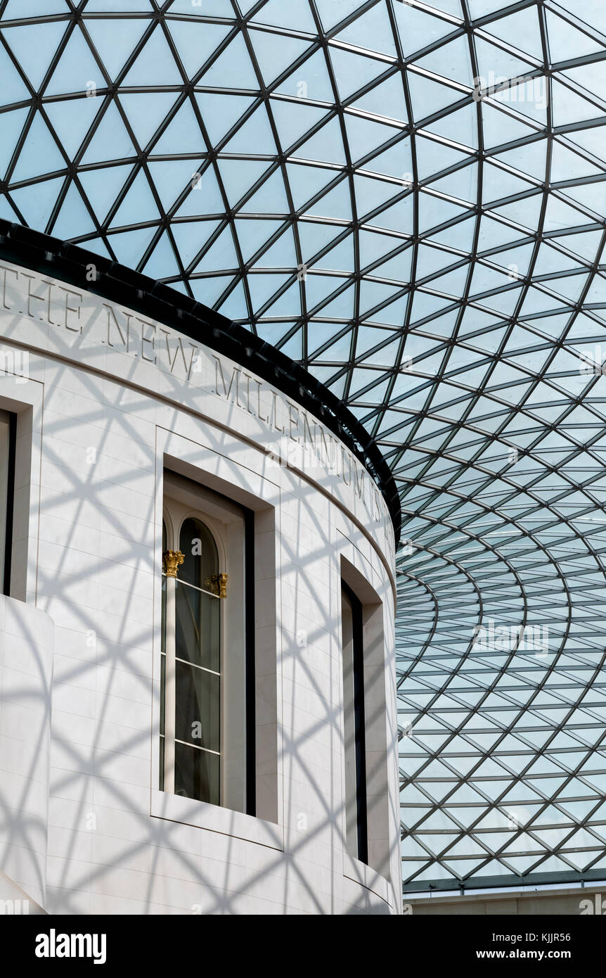 Große Hof (1994) NORMAN FOSTER BRITISH MUSEUM LONDON VEREINIGTES KÖNIGREICH Stockfoto