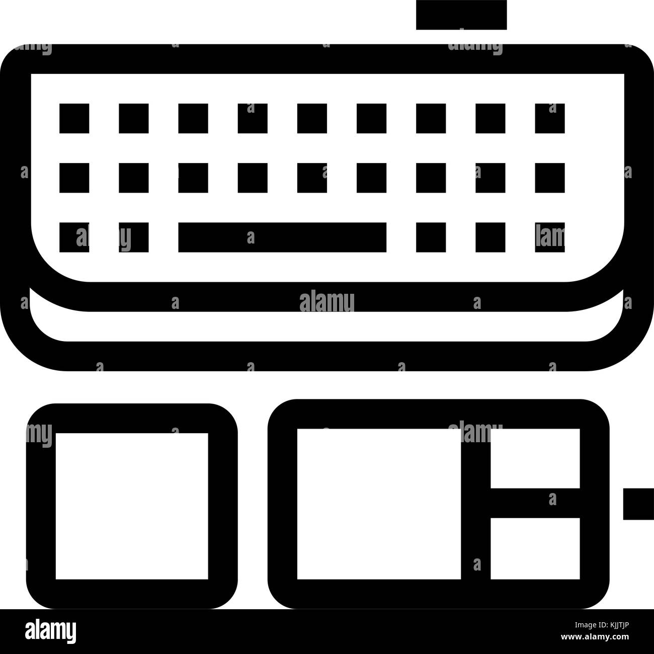Maus und Tastatur symbol Stock Vektor
