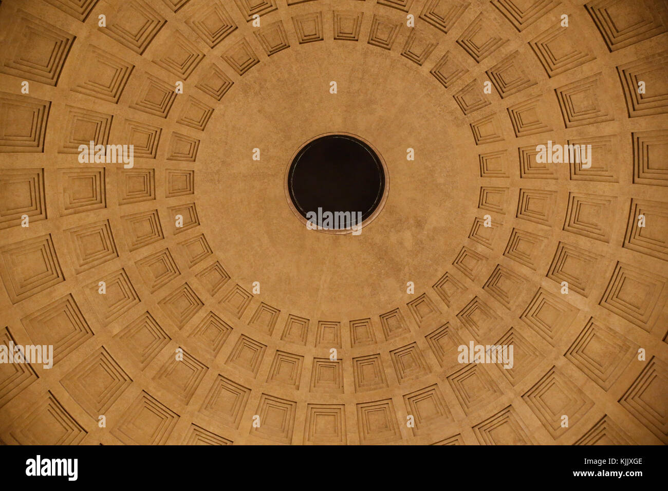 Pantheon Decke, Rom. Italien. Stockfoto