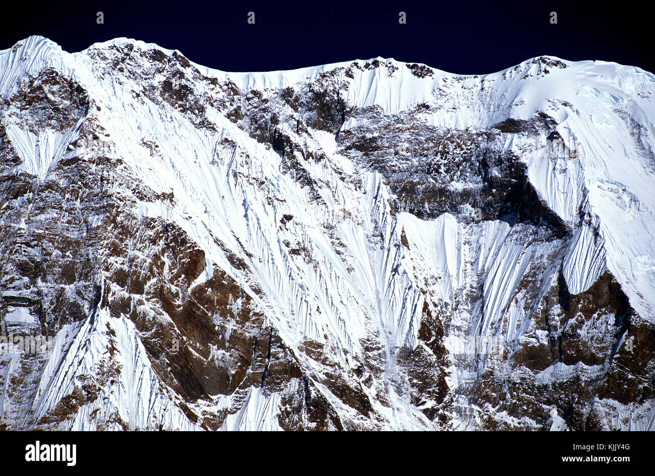 Annapurnas. Nepal. Stockfoto