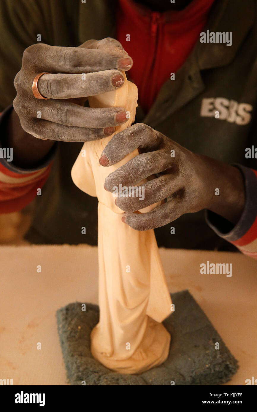 Saint Blaise berufliche Schule von einem italienischen katholischen Priester gegründet. Senegal. Stockfoto