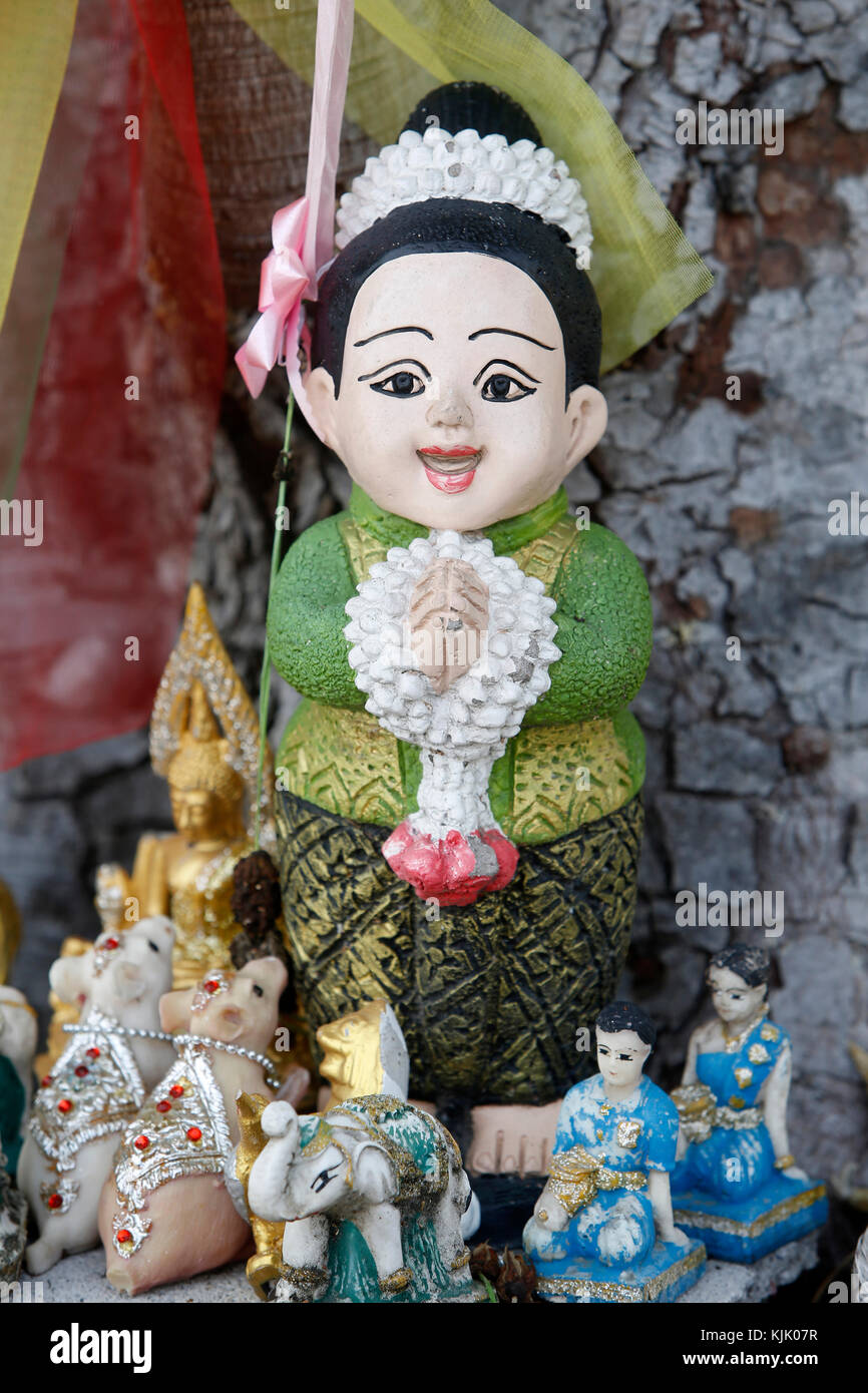 Lucky baby Engel Statue in Wat Khao Takiab, Hua Hin. Thailand. Stockfoto