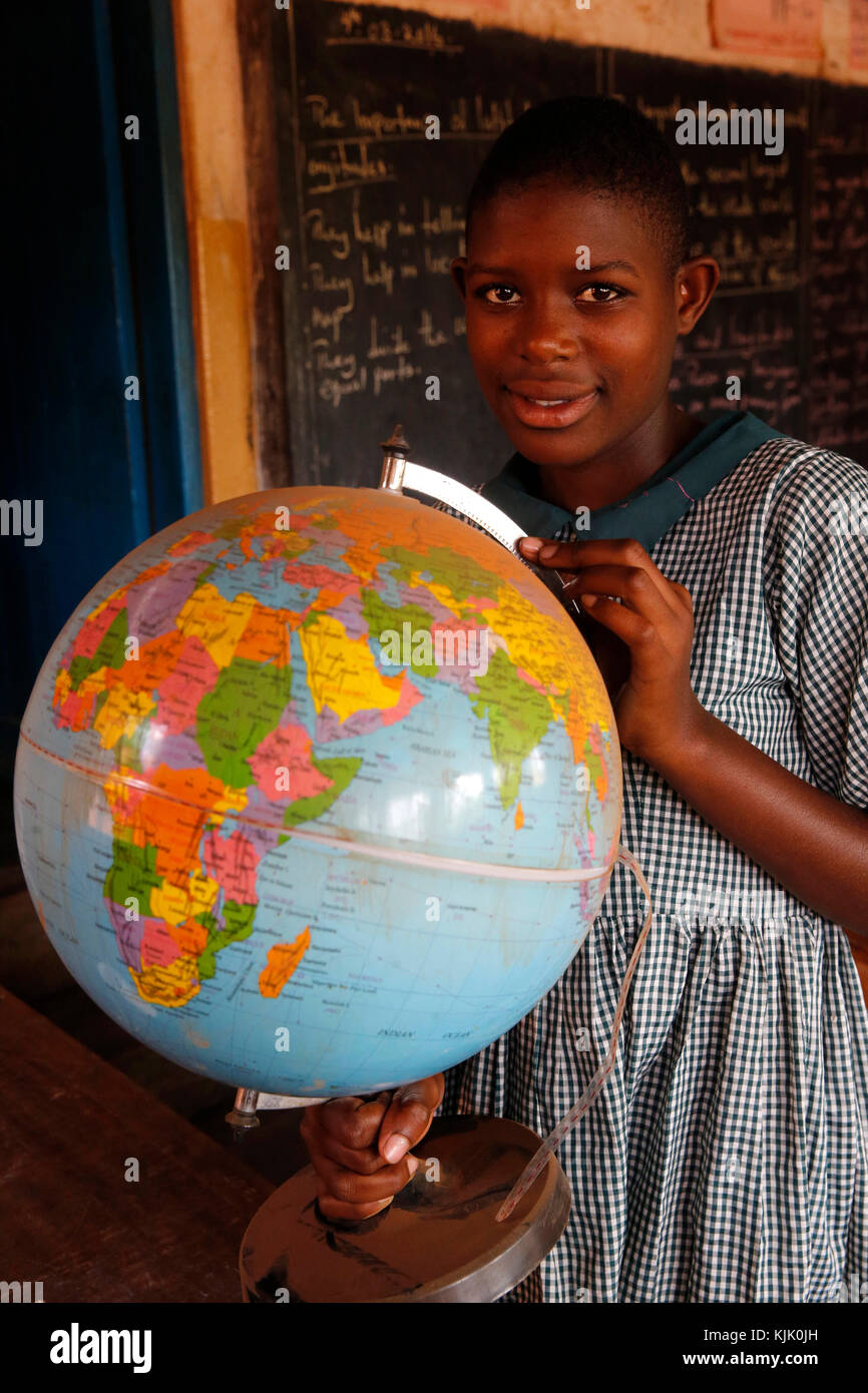 Mulago Schule für Gehörlose, ausgeführt von der Mulago katholischen Spiritaner Gemeinschaft. Uganda. Stockfoto