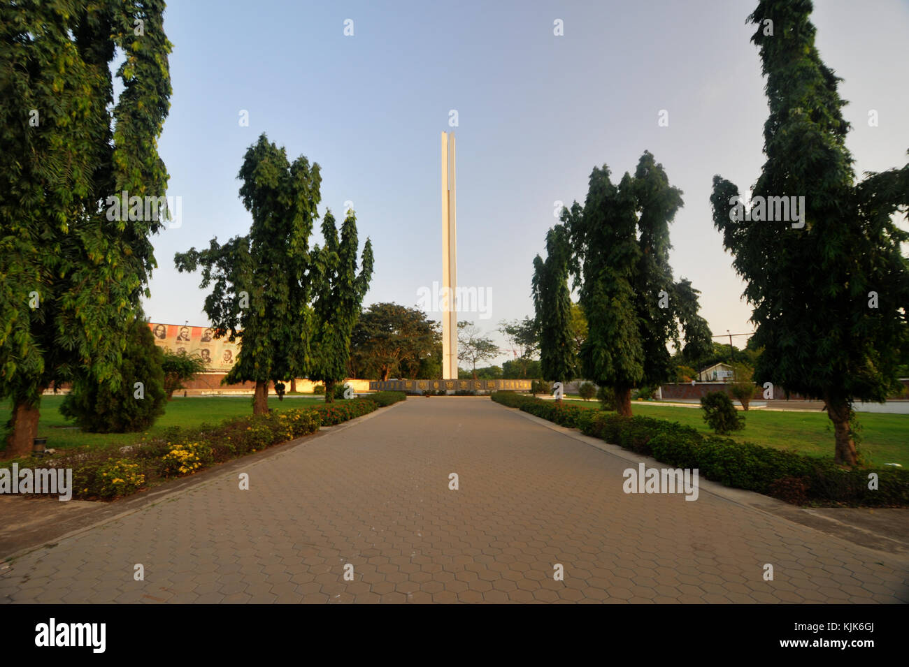 Afrikanische Einheit Denkmal in Accra, Ghana. Sie als Symbol für die Nationen Hoffnungen für afrikanische Einheit gebaut wurde und Pan - africanism von Dr. Kwame nkrum verkörpert. Stockfoto