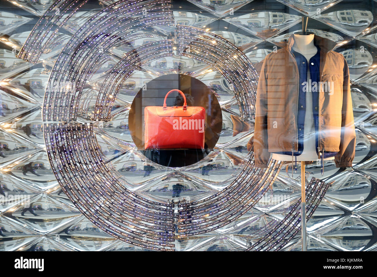 Louis Vuitton glittery Boutique in Genf. Die Schweiz. Stockfoto