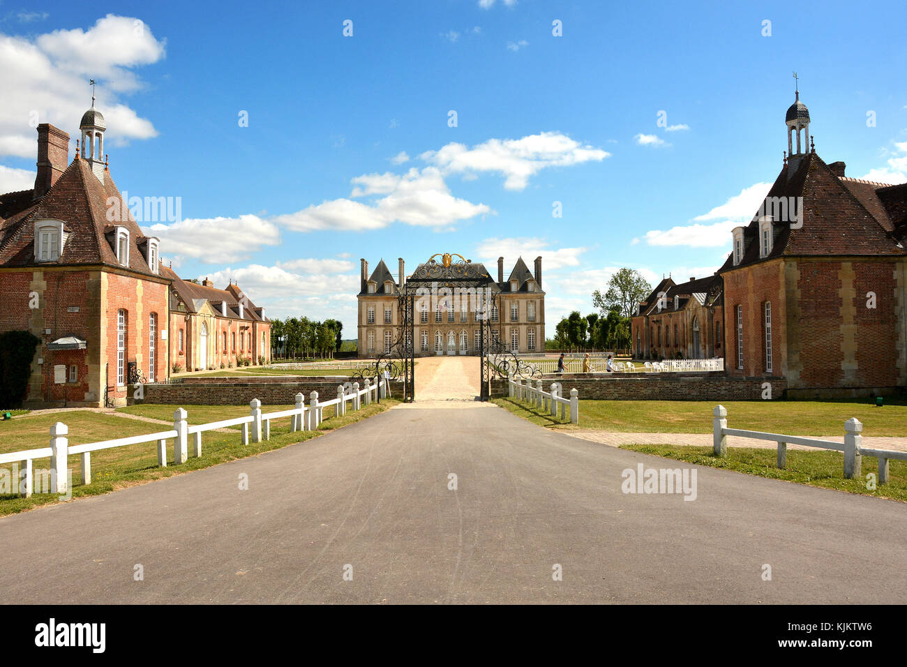 Haras (Gestüt) national du Pin, im Jahre 1715 erstellt. Frankreich. Stockfoto