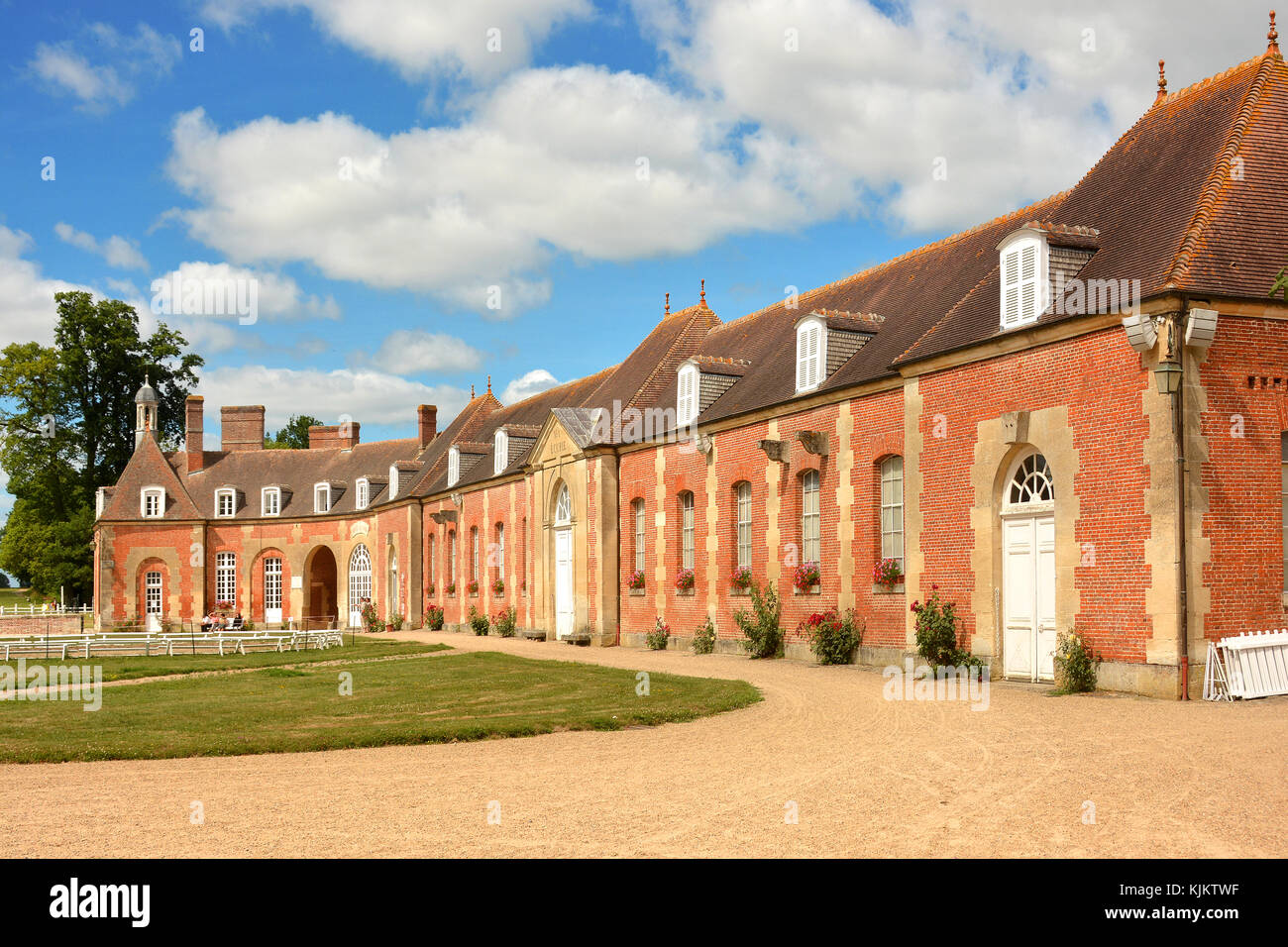 Haras (Gestüt) national du Pin, im Jahre 1715 erstellt. Frankreich. Stockfoto