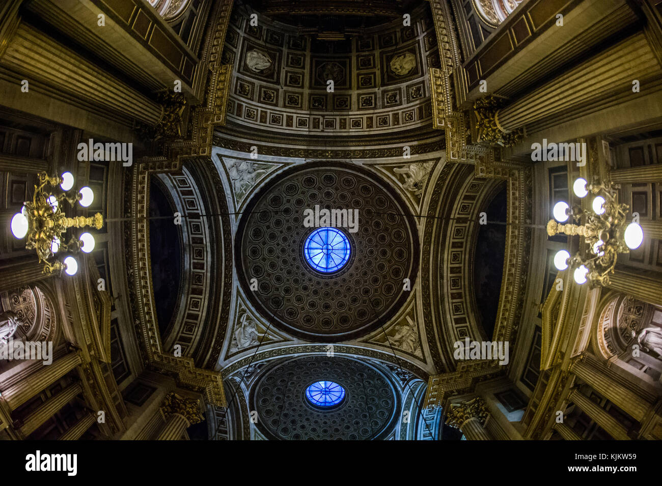 Kirche La Madeleine, Paris. Dome. Frankreich. Stockfoto