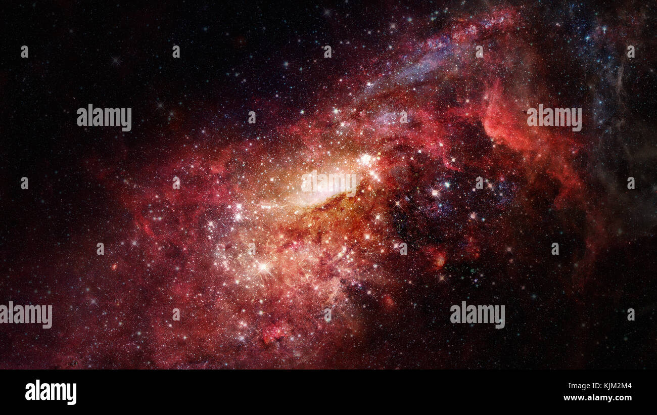 Nebel und Galaxien im Weltraum. Elemente des Bildes von der NASA eingerichtet. Stockfoto