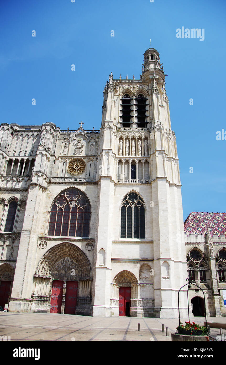 Dom zu St. Stephan von Sens, Frankreich Stockfoto