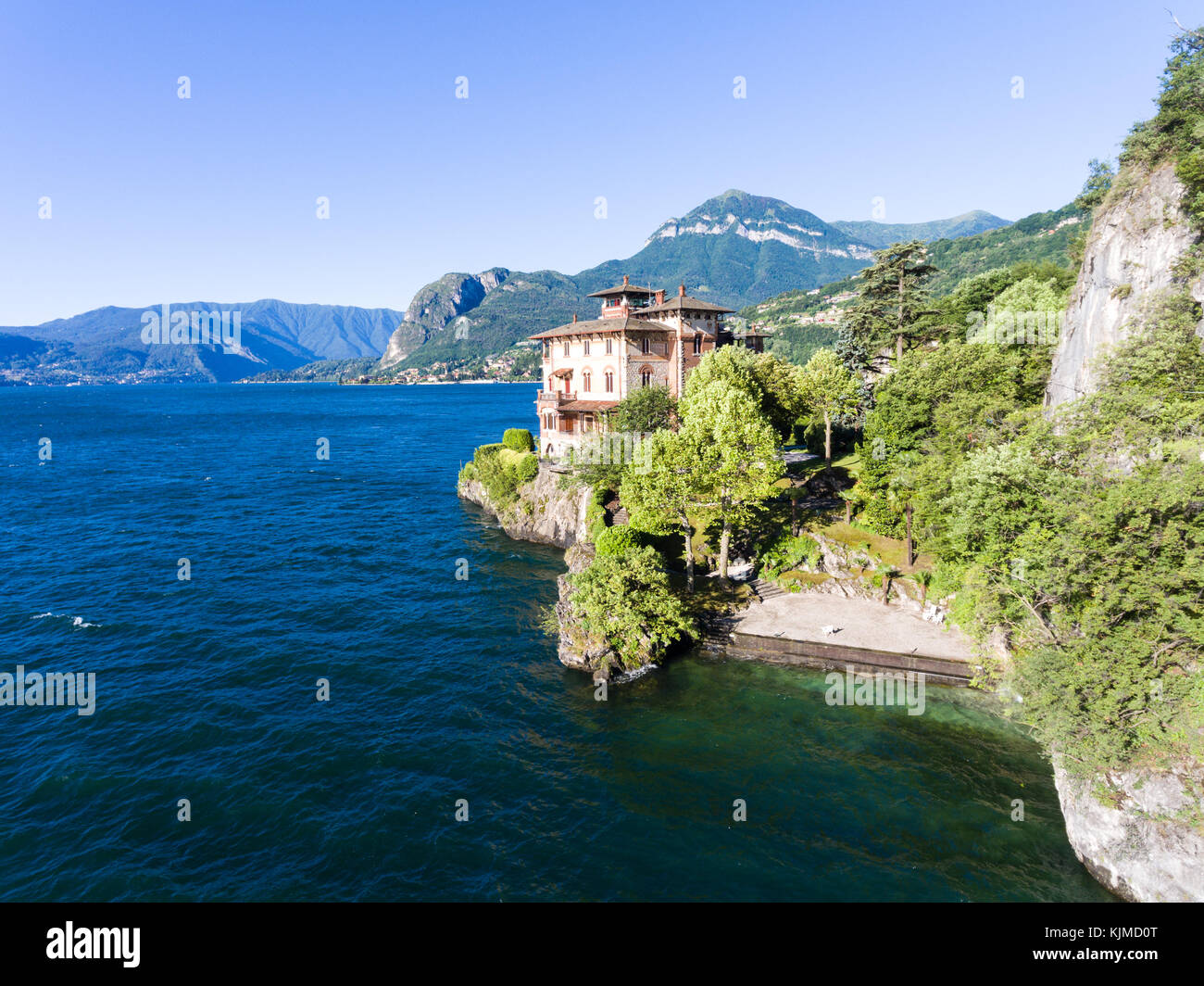 Comer See - Villa Gaeta Stockfoto