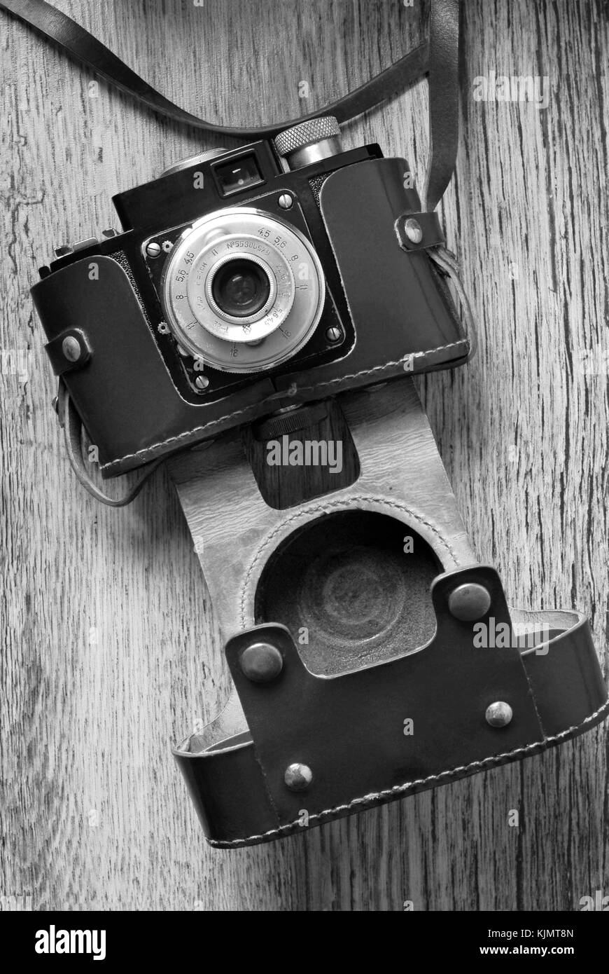 Nahaufnahme der alte Foto Kamera Stockfoto