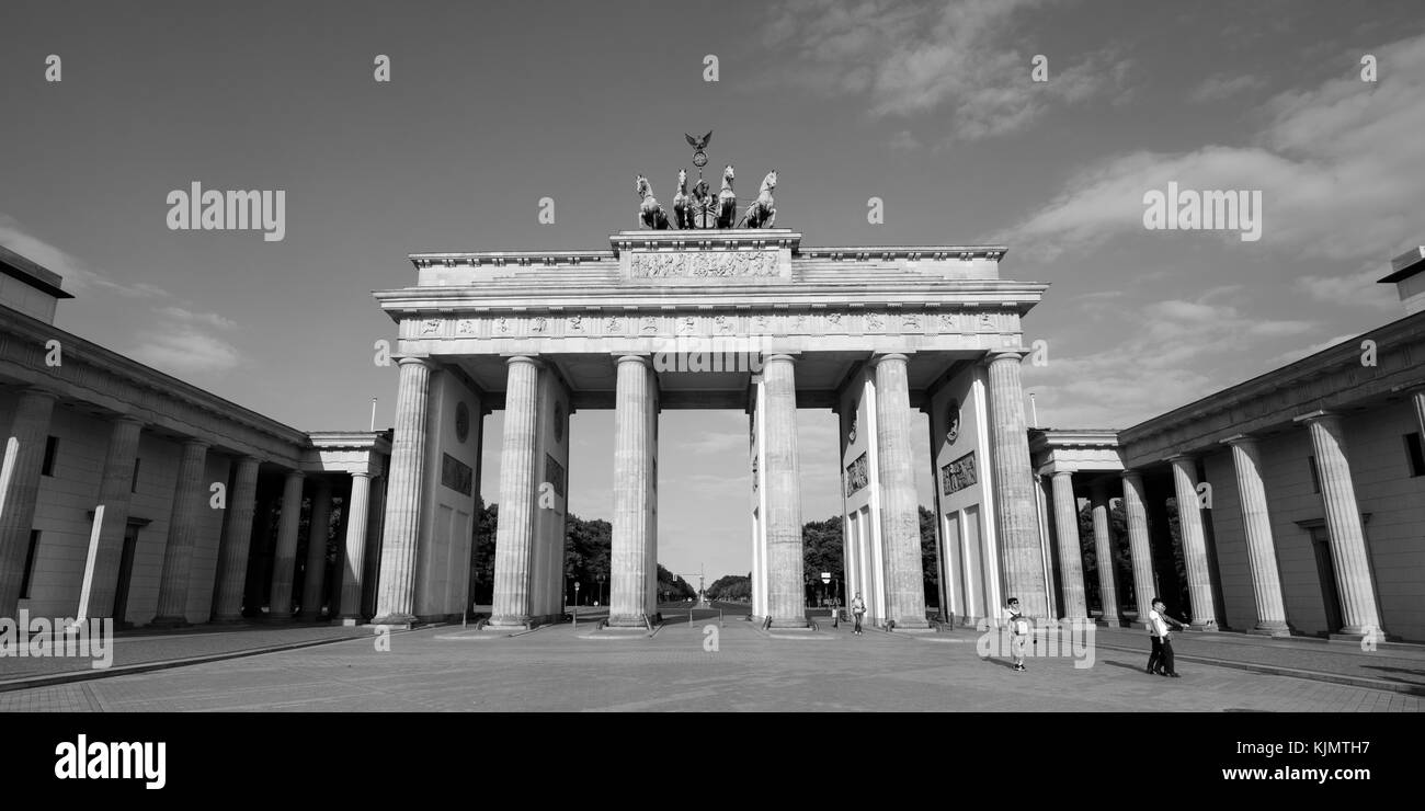 Brandenburger Tor, Pariser Platz, Berlin, Deutschland, Europa Stockfoto