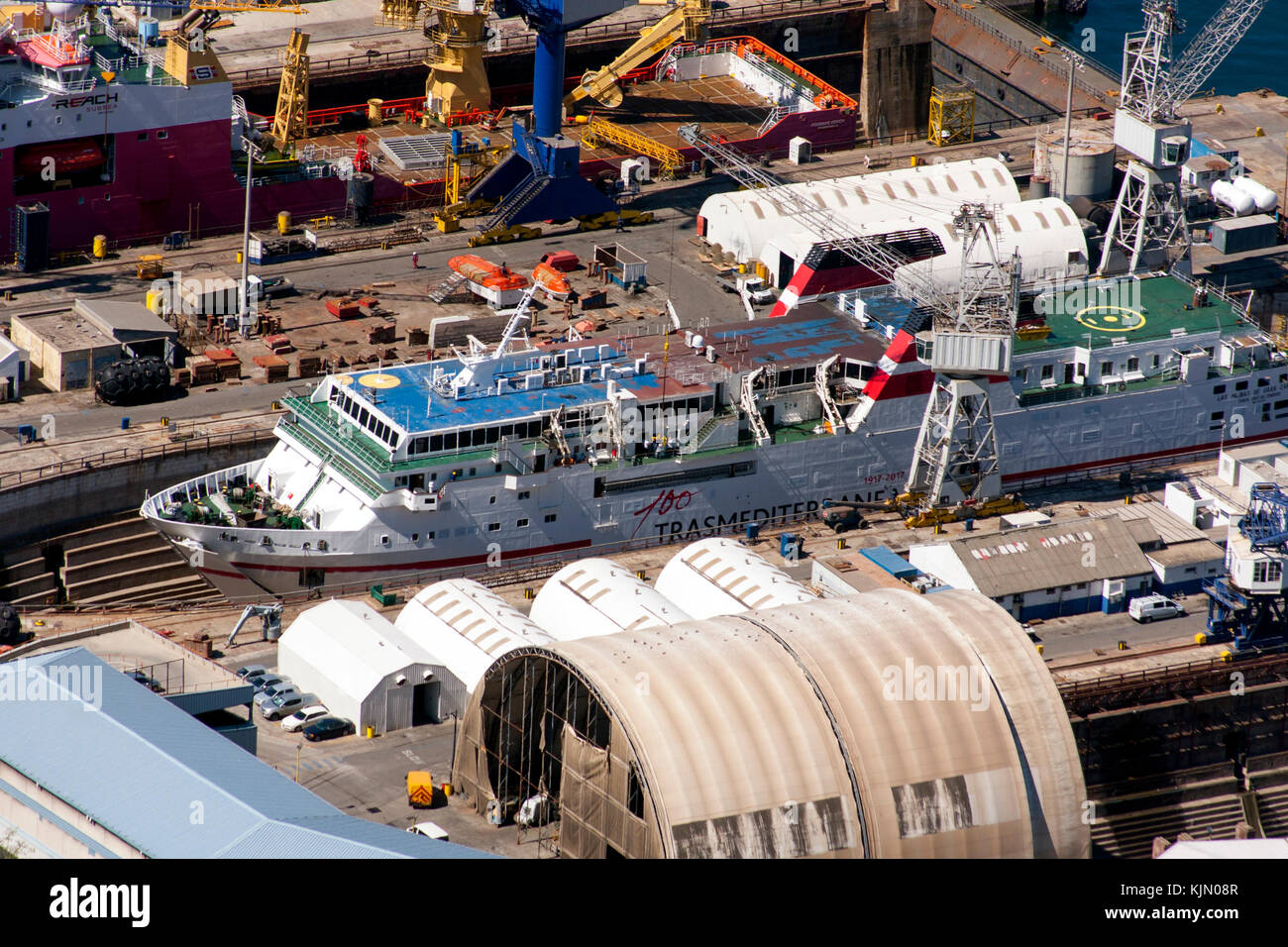 Gibraltar Dry Dock Stockfoto