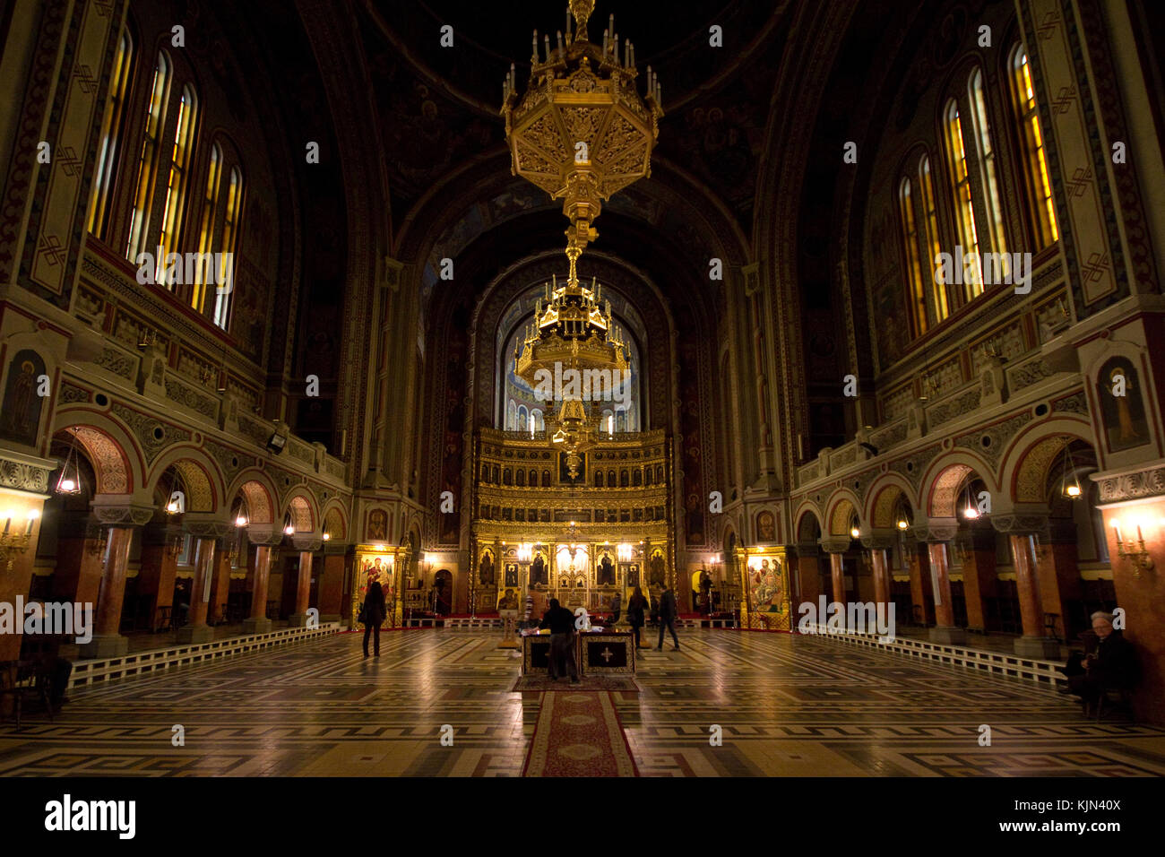 Rumänisch-orthodoxen Kathedrale in Timisaora Stockfoto