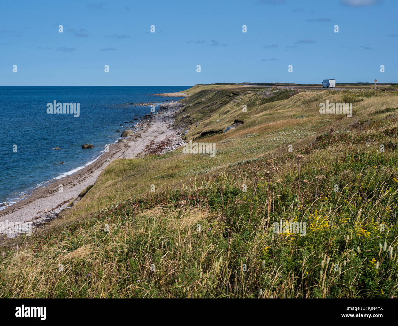 Küste, Highway 430, der Viking Trail, Gros Morne National Park, Neufundland, Kanada. Stockfoto